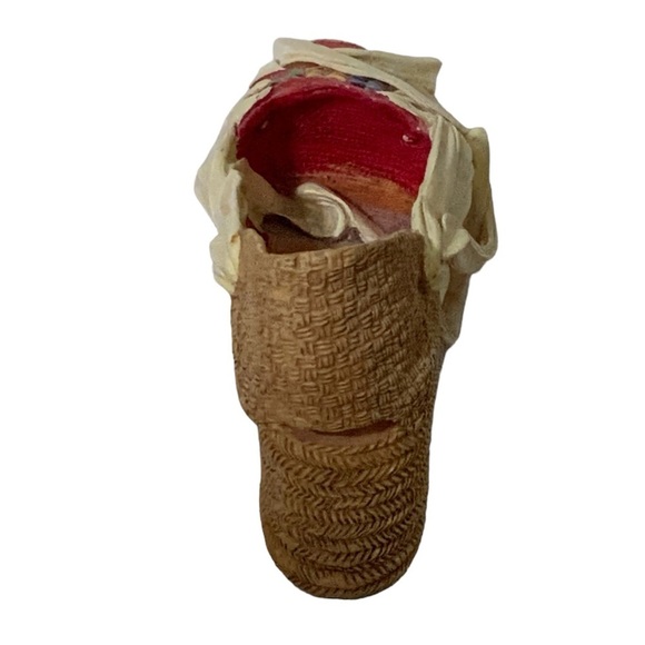 Just The Right Shoe Vintage Espadrille Pacha Collectible Mini High Heel Shoe - Picture 6 of 16